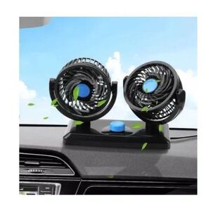 Mini Ventilador Portátil Para Auto 12v Doble
