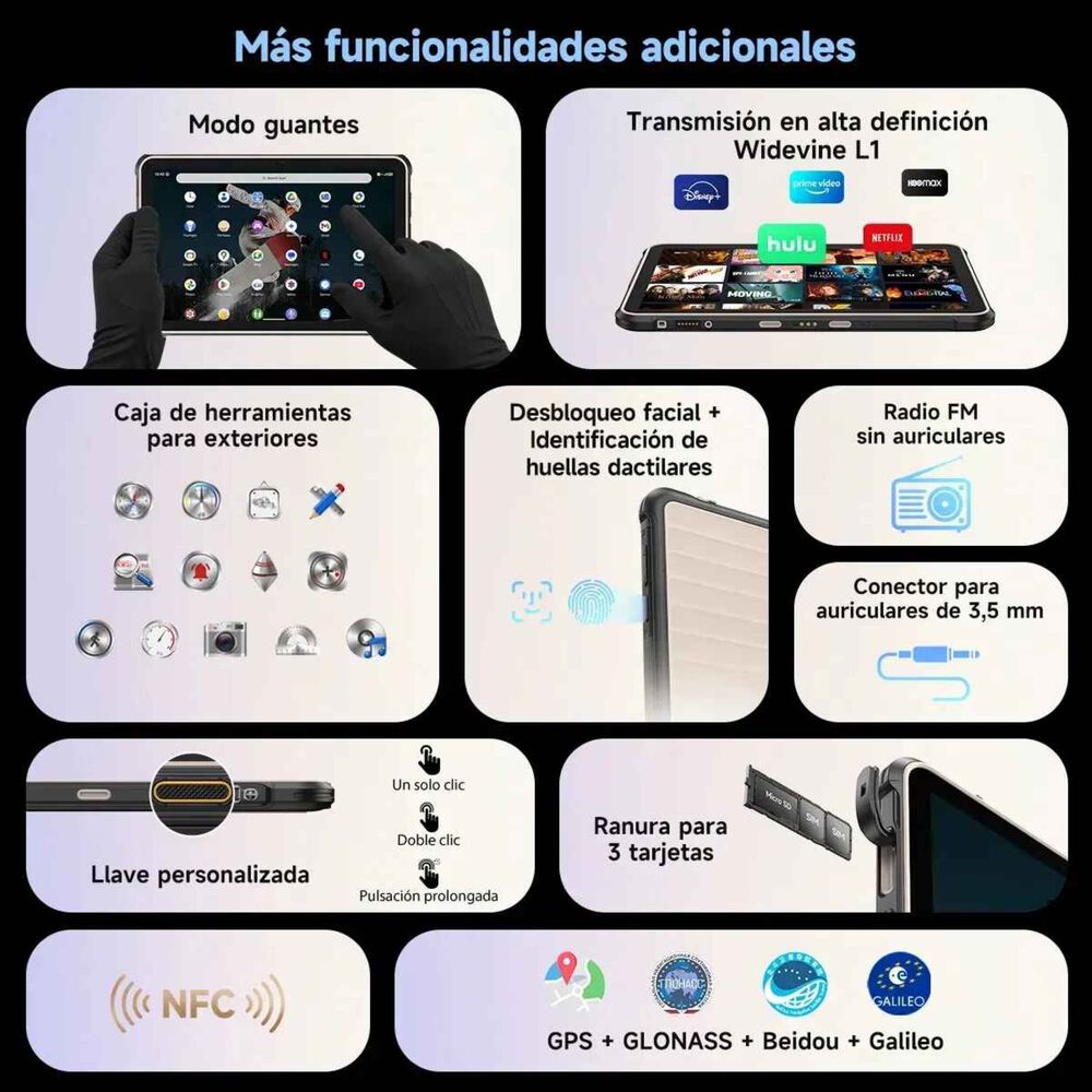 Tablet Rugged: Rugking Pad 2 Pro - 10 Pulg. 16gb, 4g, Linterna, Android 16, Correa image number 7.0