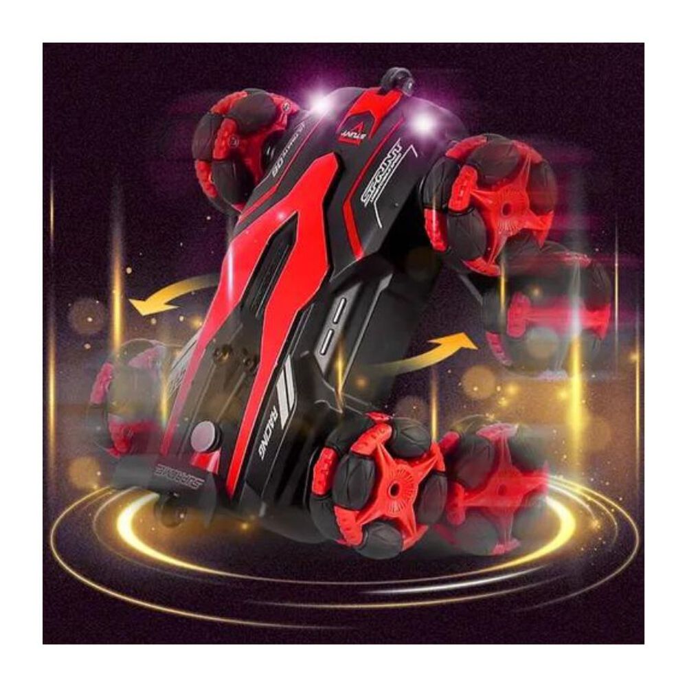 Auto Con Control Remoto 360 De Acrobacias Rojo Efecto Humo image number 1.0