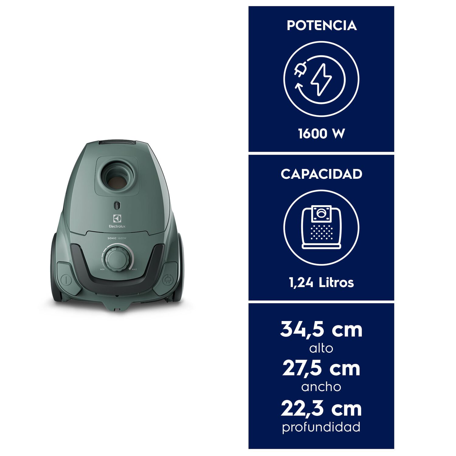 Aspiradora Con Bolsa Electrolux 1600w Sonic Bgg11 image number 1.0