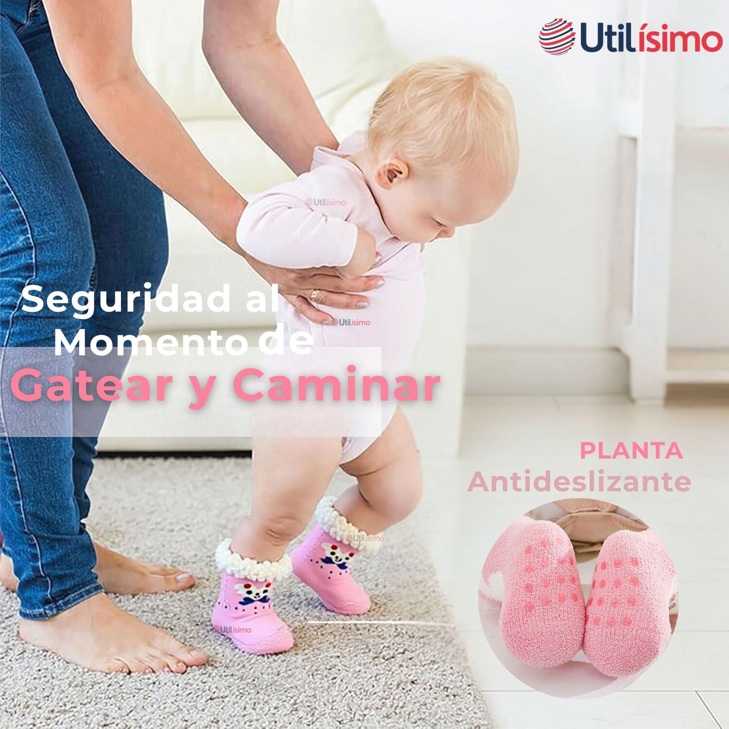 Calcetines De Chiporro Beb&eacute; Ni&ntilde;a Antideslizante Colores Surtidos image number 3.0