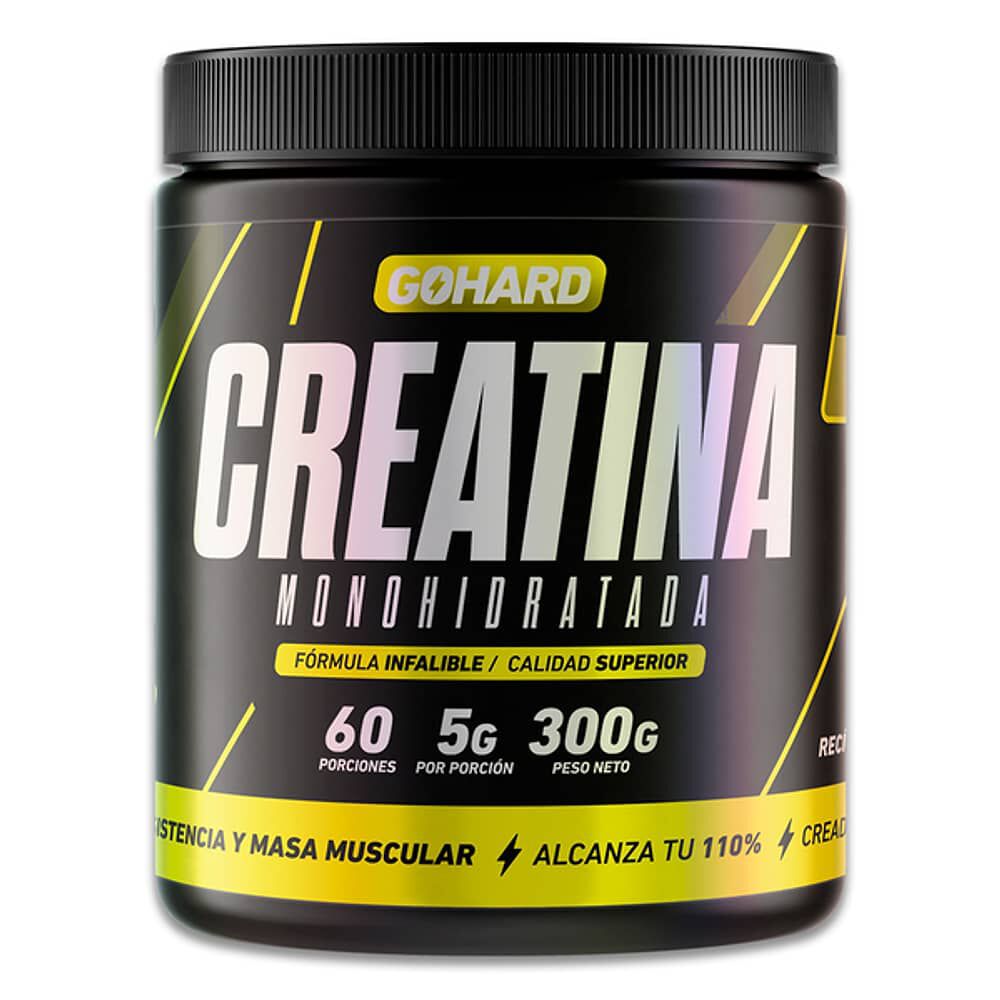 Creatina Monohidratada Gohard 60 Servicios. Fitness Sabor Sin Sabor / 300 Grs image number 0.0