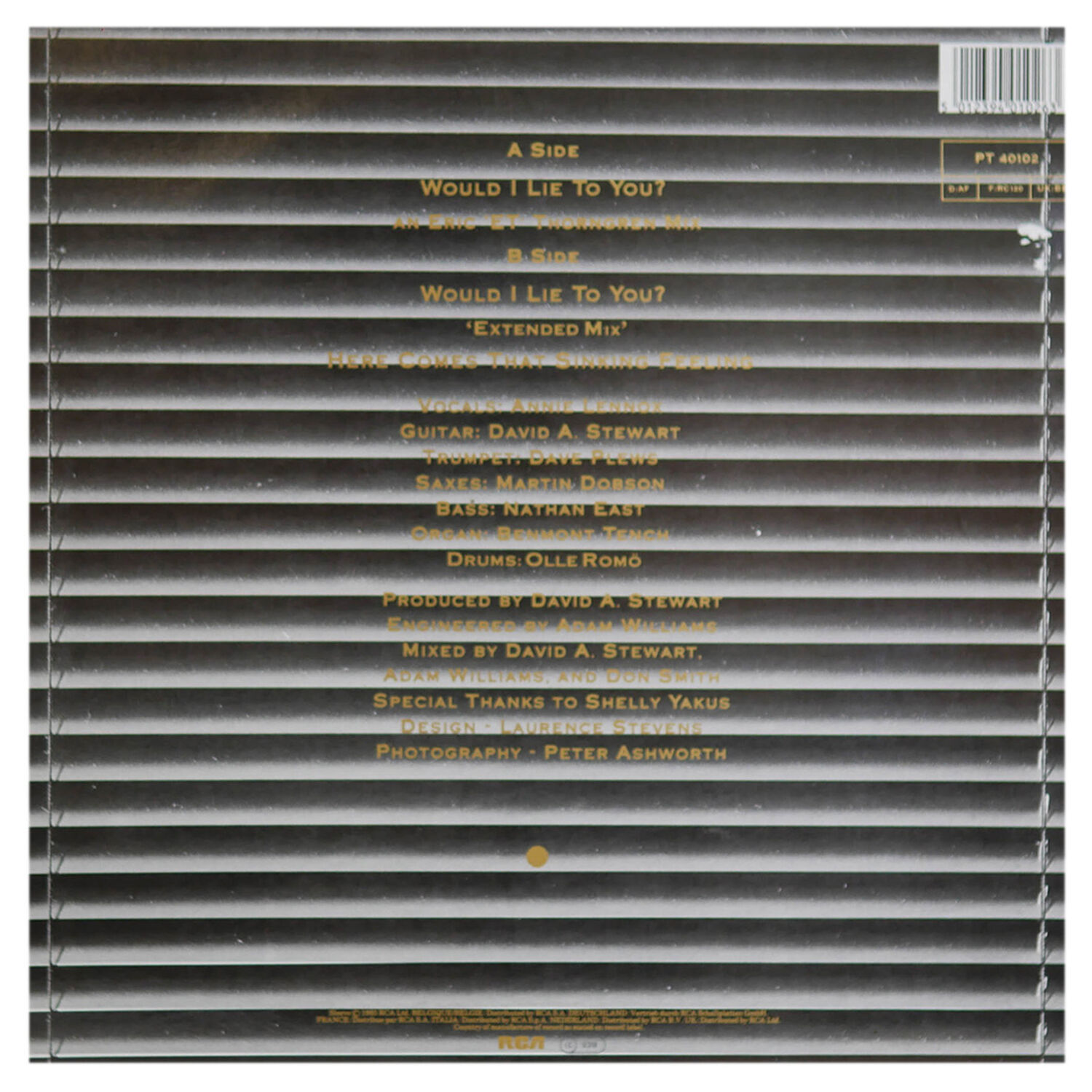 Eurythmics - Would I Like To You | 12" Maxi Single Usado image number 1.0