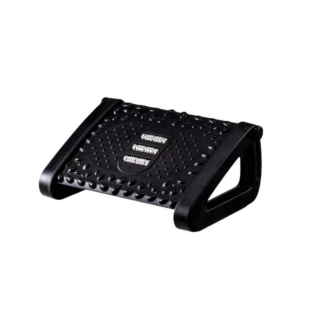 Reposapiés Rodillos De Masaje Pedal Ajustable Ergonomico - Negro image number 0.0