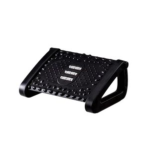 Reposapiés Rodillos De Masaje Pedal Ajustable Ergonomico - Negro