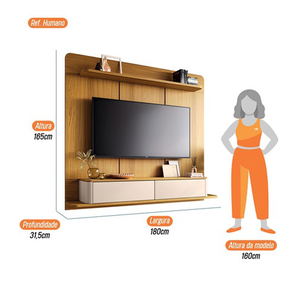 Home Panel Provenza 1.8 Tv 70" Off White Cinamomo image number 3.0