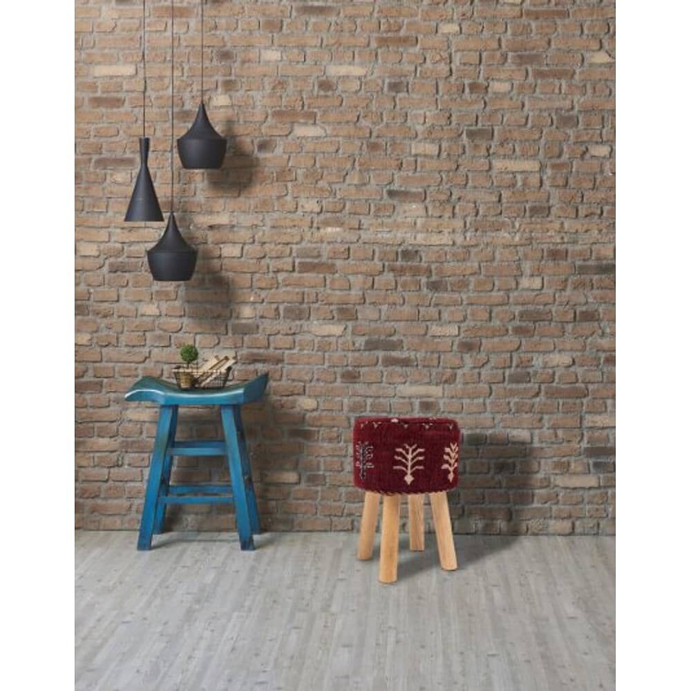 Taburete Jacquard Burdeo image number 2.0