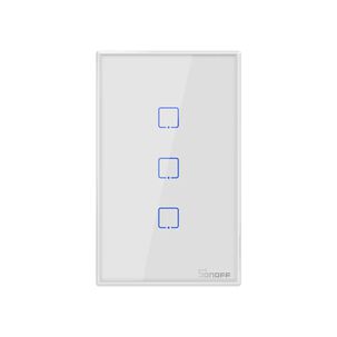 Interruptor De Pared Sonoff De 3 Canales Wifi + Rf