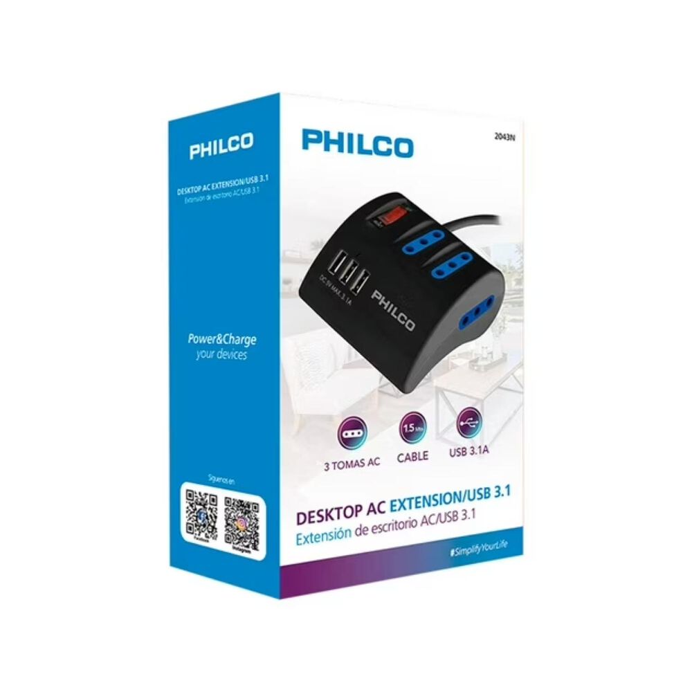 Alargador Extension De Escritorio Switch 1.5mts Negro image number 4.0