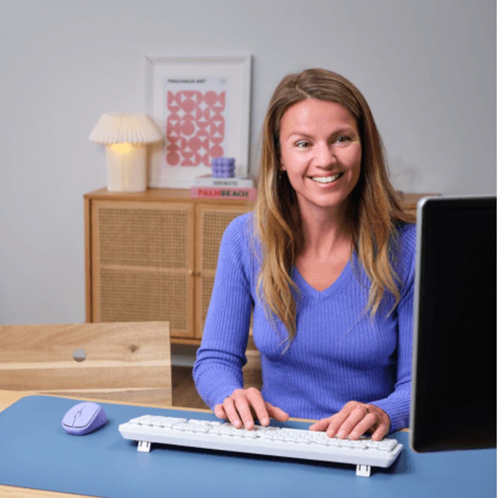 Mouse Inal&aacute;mbrico Trust Yvi+ Purpura Multi-dispositivos image number 5.0