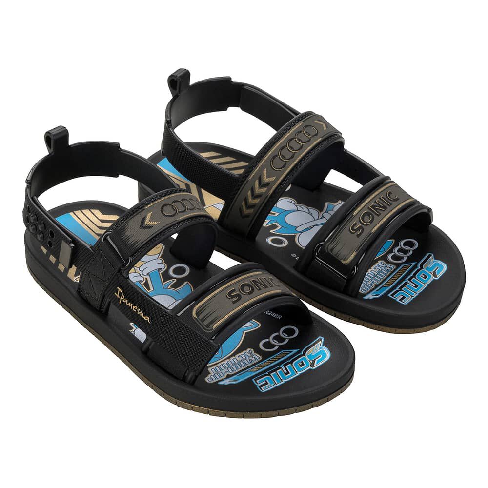 Sandalia Ni&ntilde;o Negro Sonic Papete Ipanema image number 1.0