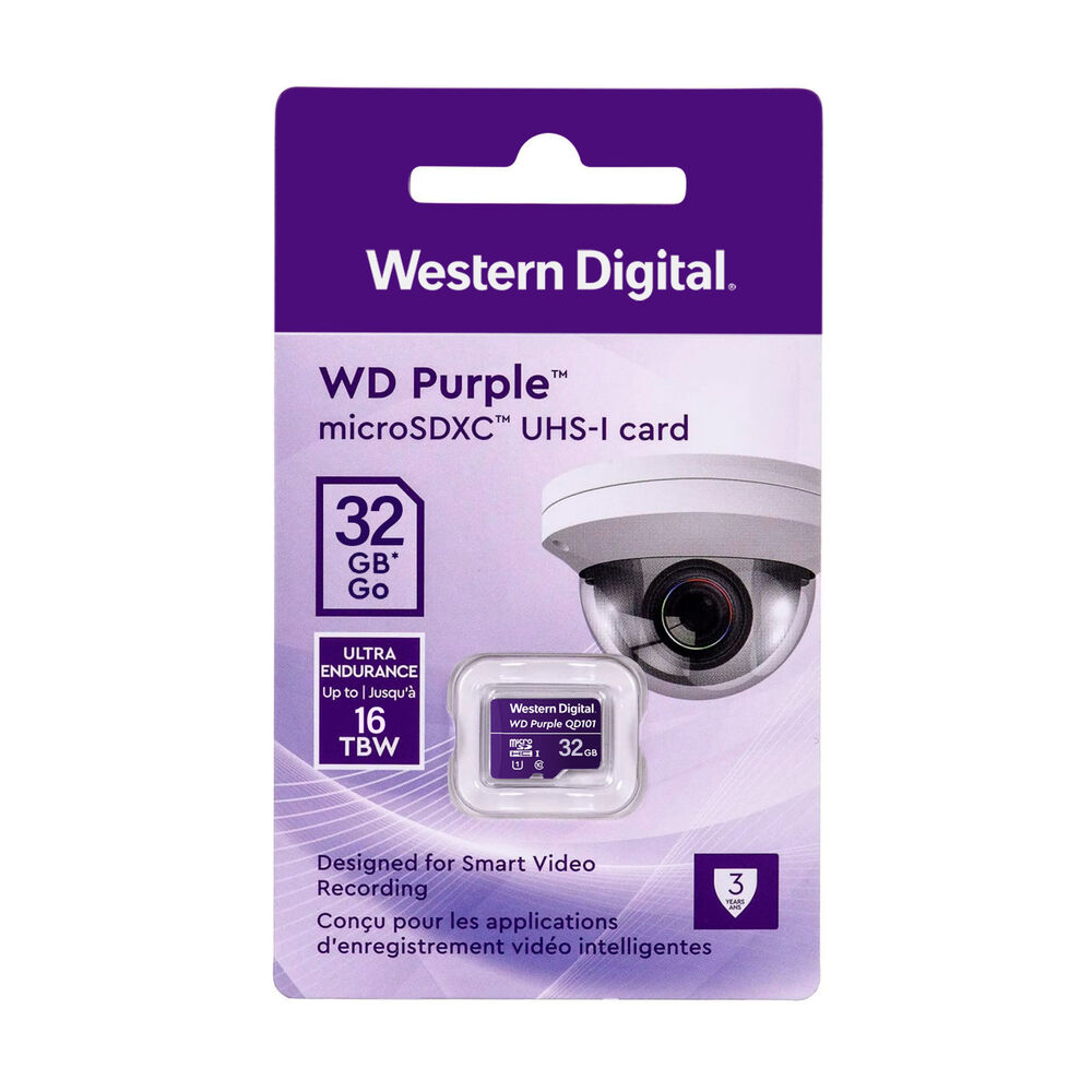Tarjeta De Memoria Microsd 32gb Wd Purple Sdhc Clase 10 4k image number 3.0