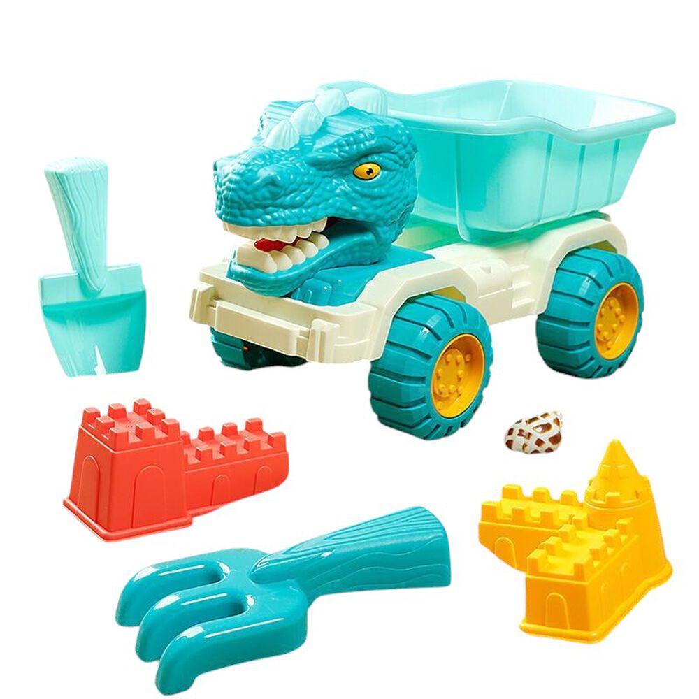 Camion Balde Playa Dinosaurio Playa 5 Piezas image number 0.0