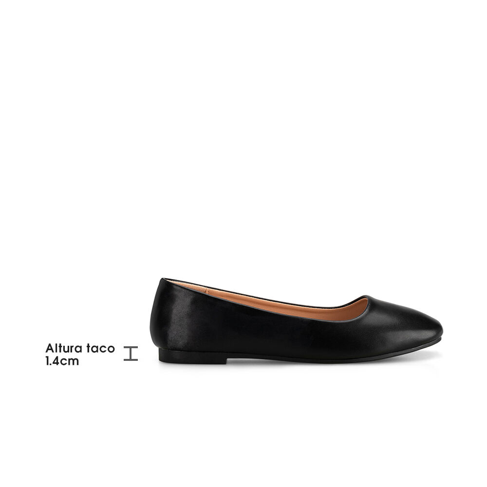 Ballerinas Eco Cuero Negro Casual Mujer Weide Gh81 image number 4.0