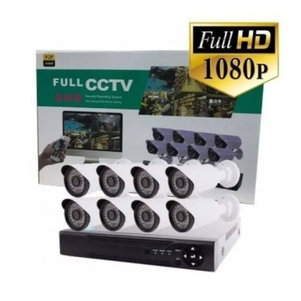 Kit Camaras Dvr Cctv 8 Camaras Full Hd 1080 image number 1.0
