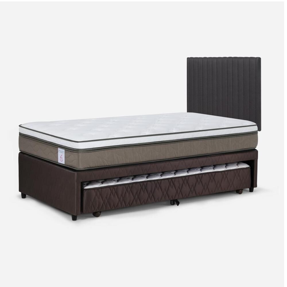 Cama Nido Rosen New Style 6 / 1.5 Plazas / Base Normal + Respaldo image number 2.0