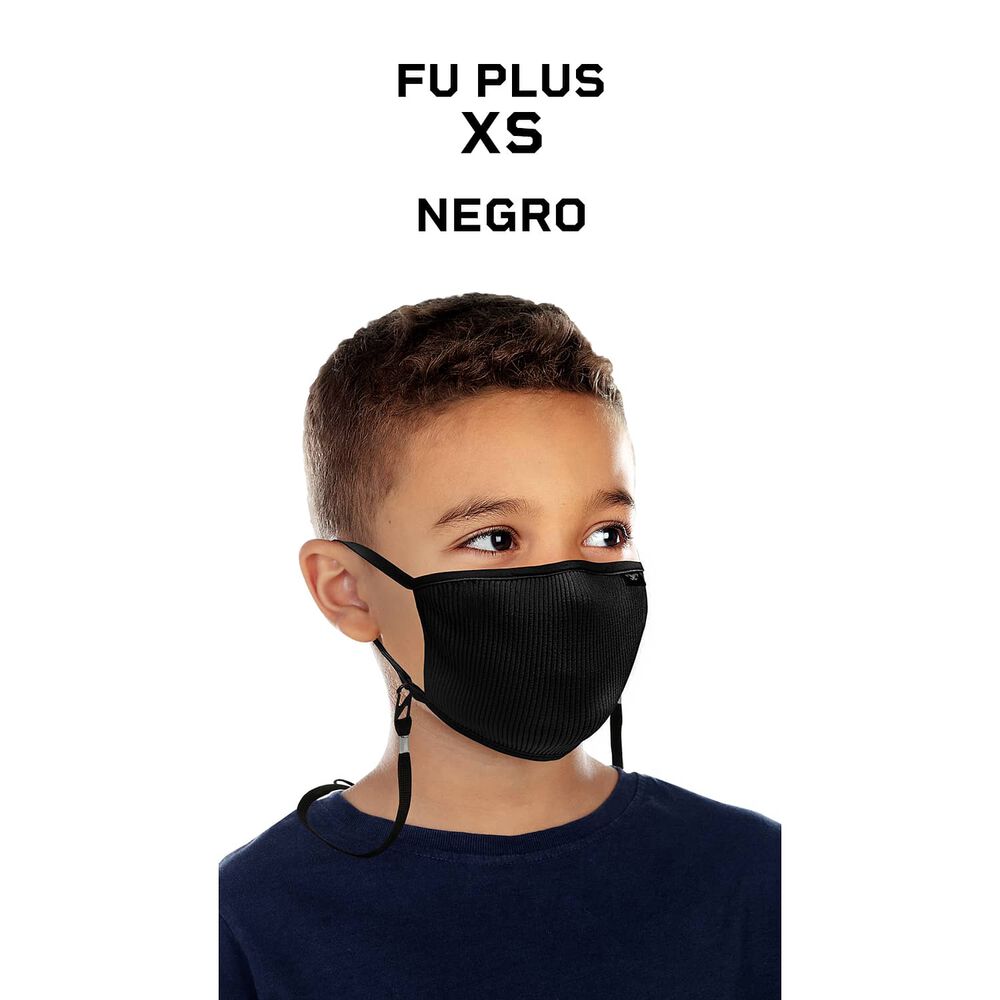 Mascara Filtrante Lavable Ni&ntilde;os Fu+ Black -xs Naroo Mask image number 4.0
