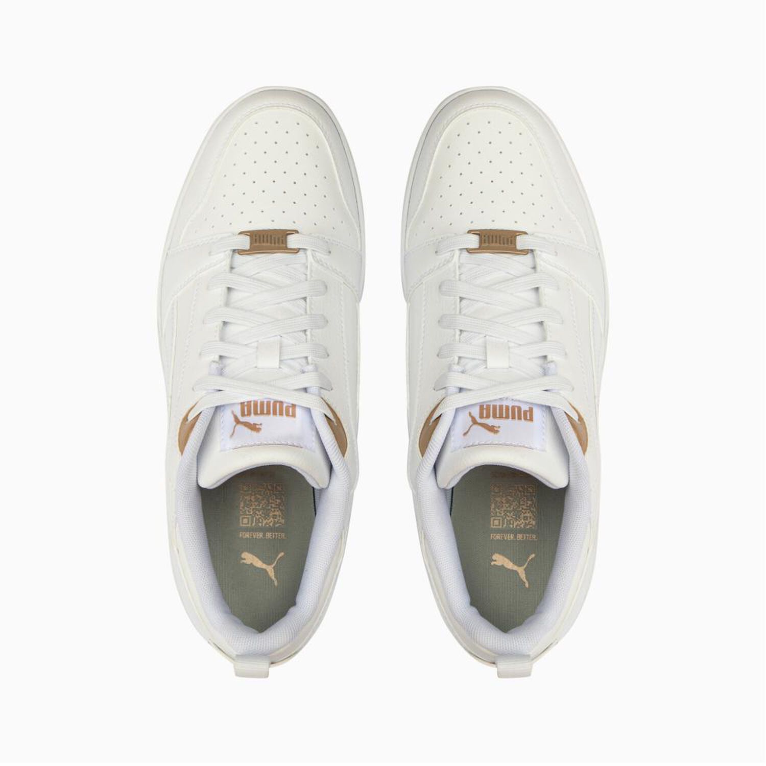 Zapatilla Urbana Mujer Puma Rebound V6 Low Bling Blanco image number 5.0