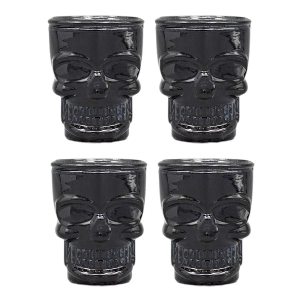 Set 4 Shot Vidrio Calavera Mexicana Tequila Cortito image number 5.0