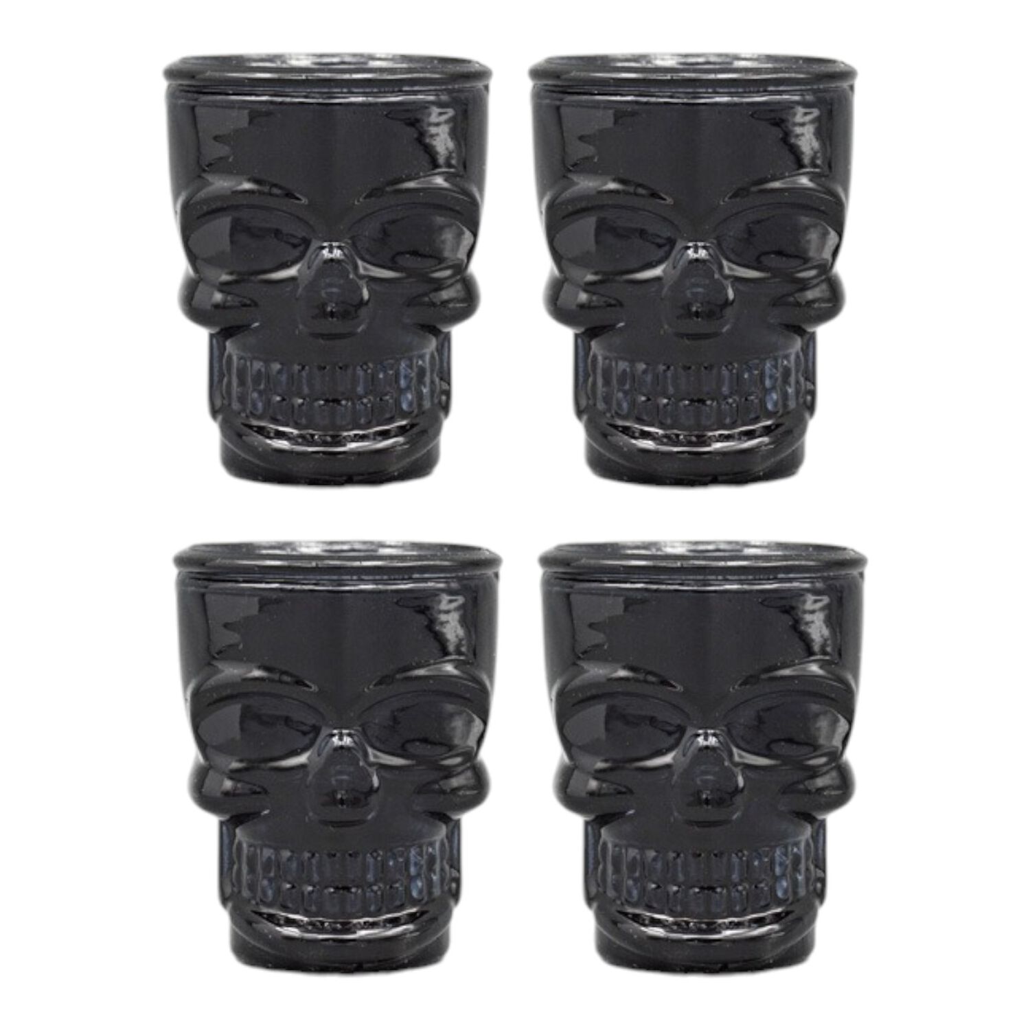 Set 4 Shot Vidrio Calavera Mexicana Tequila Cortito image number 5.0