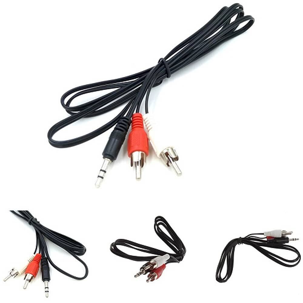 Cable Audio Rca A Jack 2 X 1 3.5 Mm Salida Auxiliar. Aux. Macho Plug image number 5.0