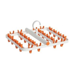 Pinzas Colgador Calcet&iacute;n Ropa Interior 24 Clips Plegable