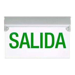 Letrero Led Salida Emergencia Verde Bater&iacute;a Respaldo 10h