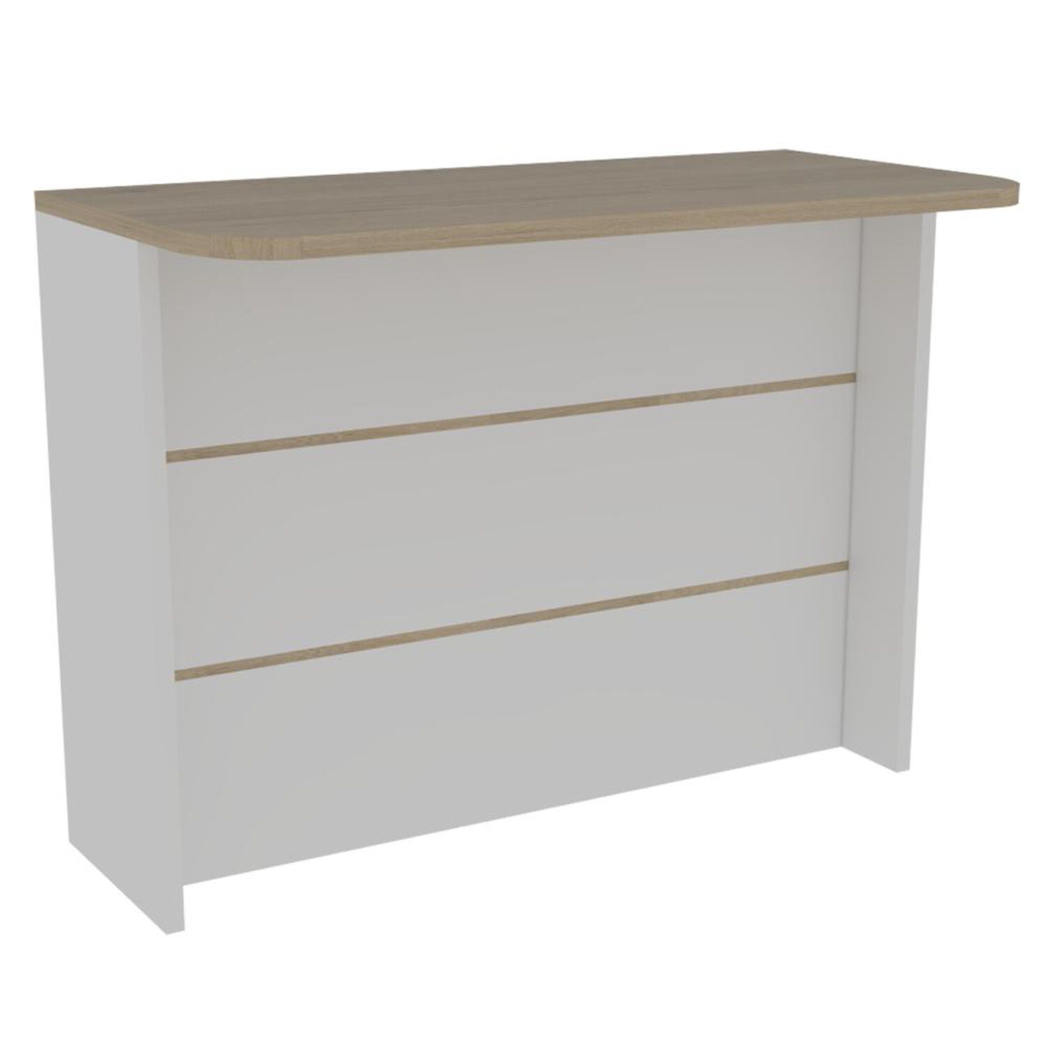 Mueble Cocina 60 + Barra De Cocina + Optimizador Kitchen - Rovere / Blanco Tuhome image number 2.0