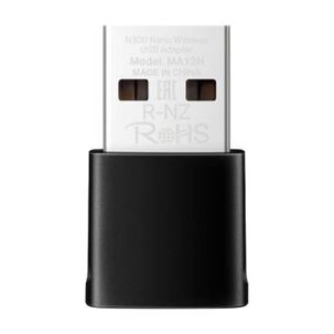 Adaptador Usb Nano Wi-fi Mercusys Ma12n N300 - 300 Mbps, Wpa3, Plug & Play