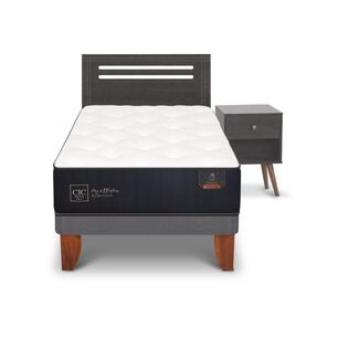 Cama Europea Cic Premium / 1.5 Plazas / Base Normal + Set De Maderas