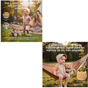 Peluche Interactivo Oso Musical Grabaci&oacute;n Jp008 Lubabycas