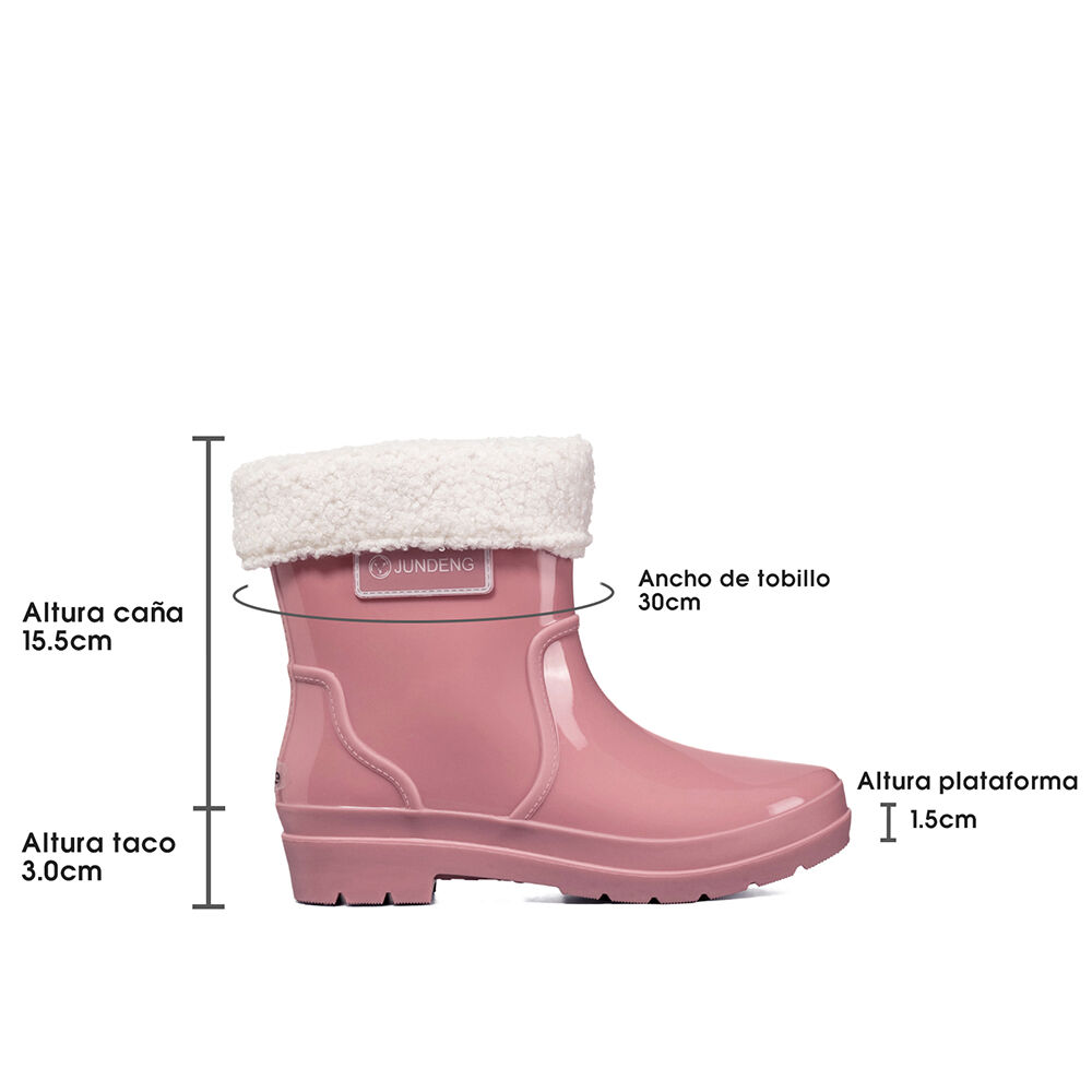 Botín De Agua Mujer Pvc Casual Impermeable Weide Gh161 image number 5.0