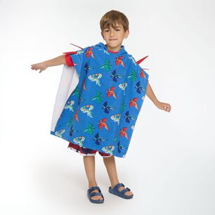Toalla Playa Capucha Casaideal Kids Dragon / 60 X 120 Cm