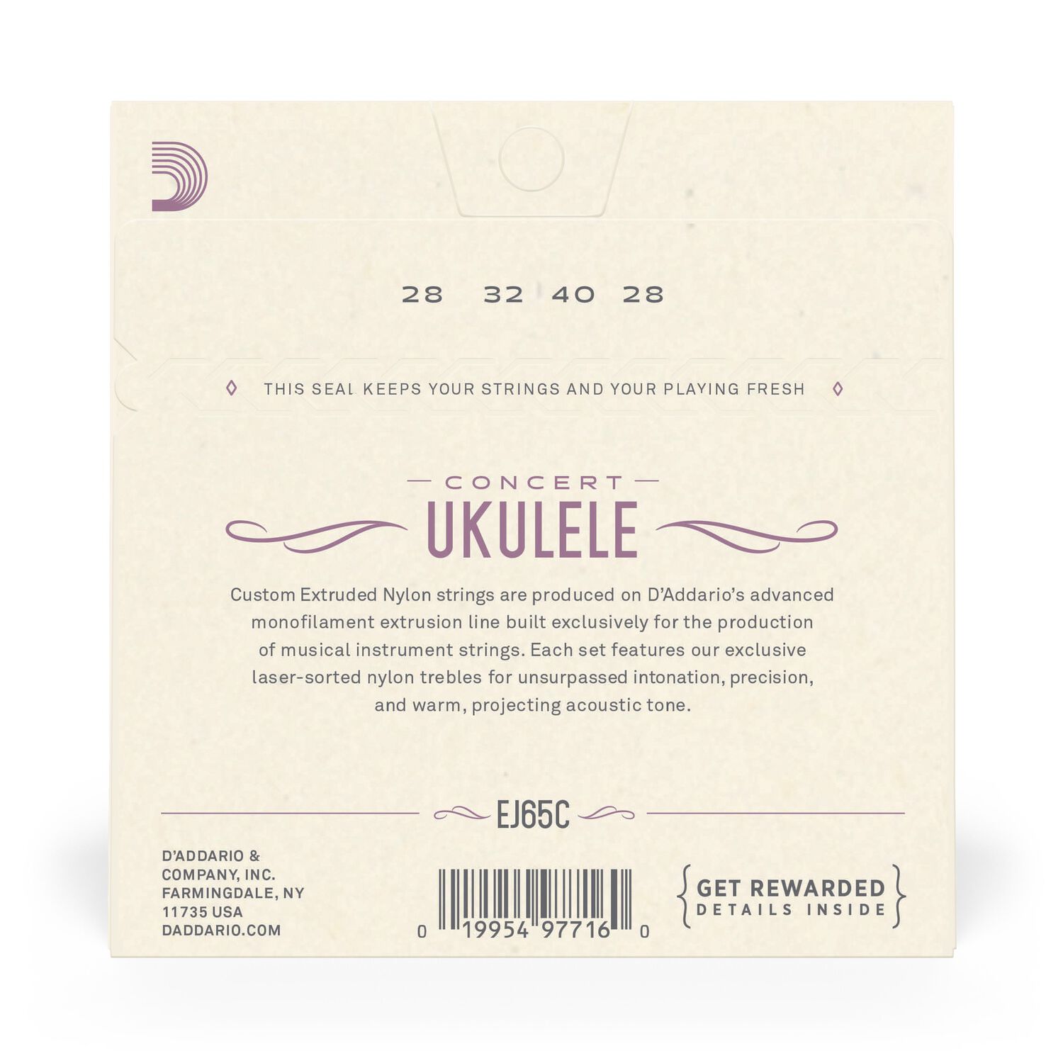 Set De Cuerdas Ukelele Concert Clear Ej65c Daddario image number 2.0