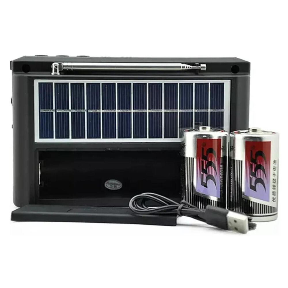 Radio Portatil Recargable Solar Led Usb Sw Am Fm image number 3.0