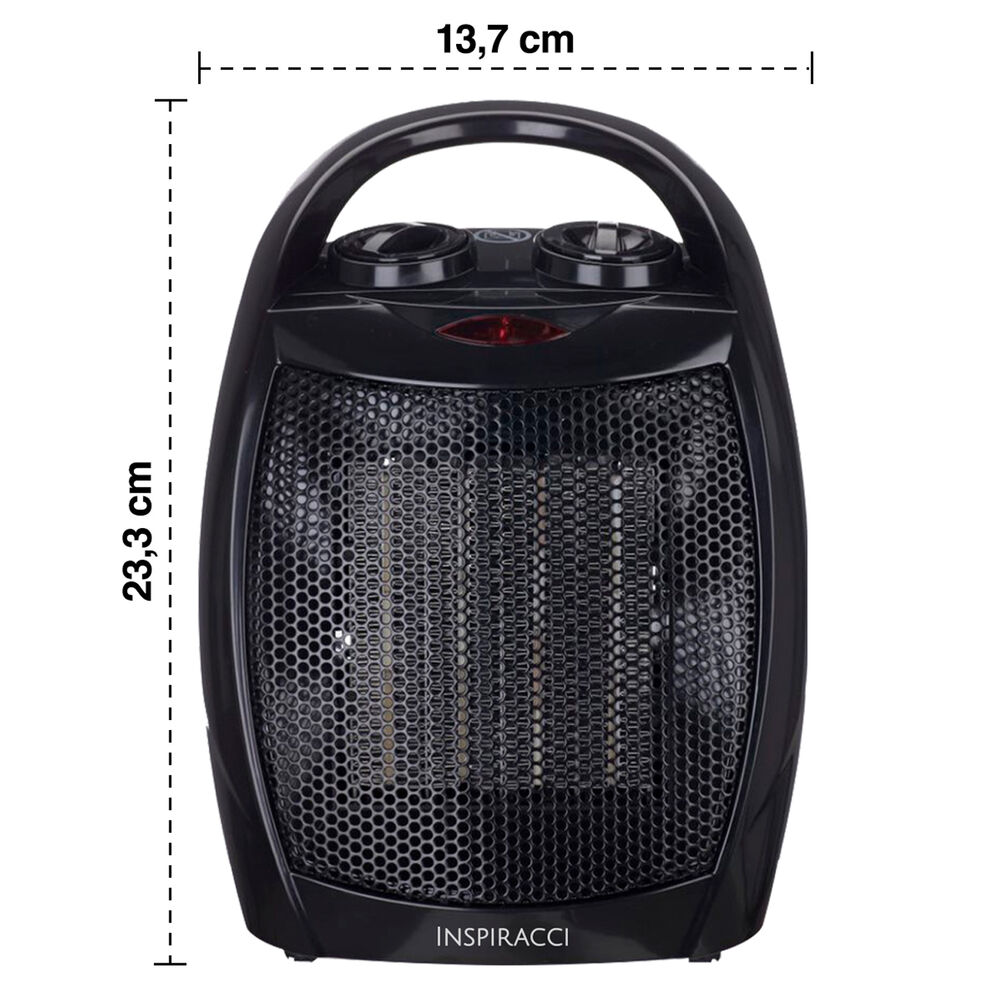 Calefactor Termoventilador Cer&aacute;mico Vertical Negro image number 2.0