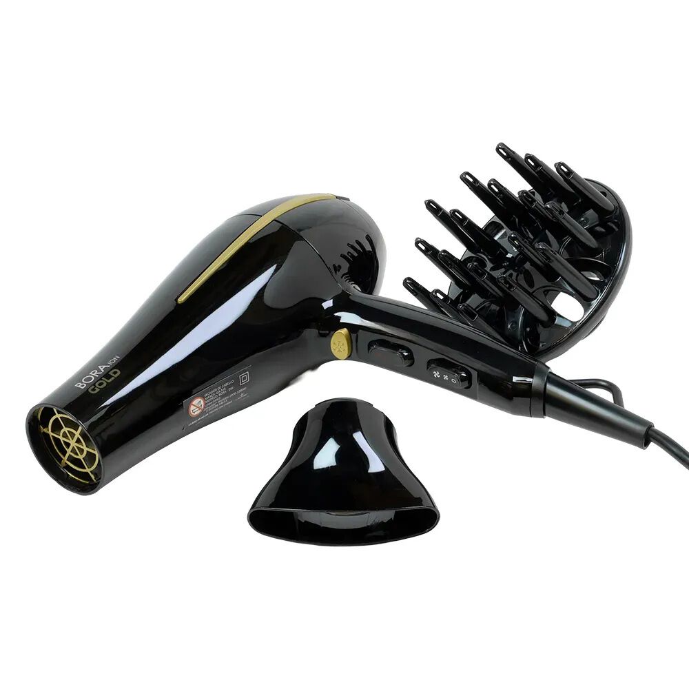 Secador De Pelo Ceramic Ion Bora Gold Color Negro Gama 2200w image number 1.0