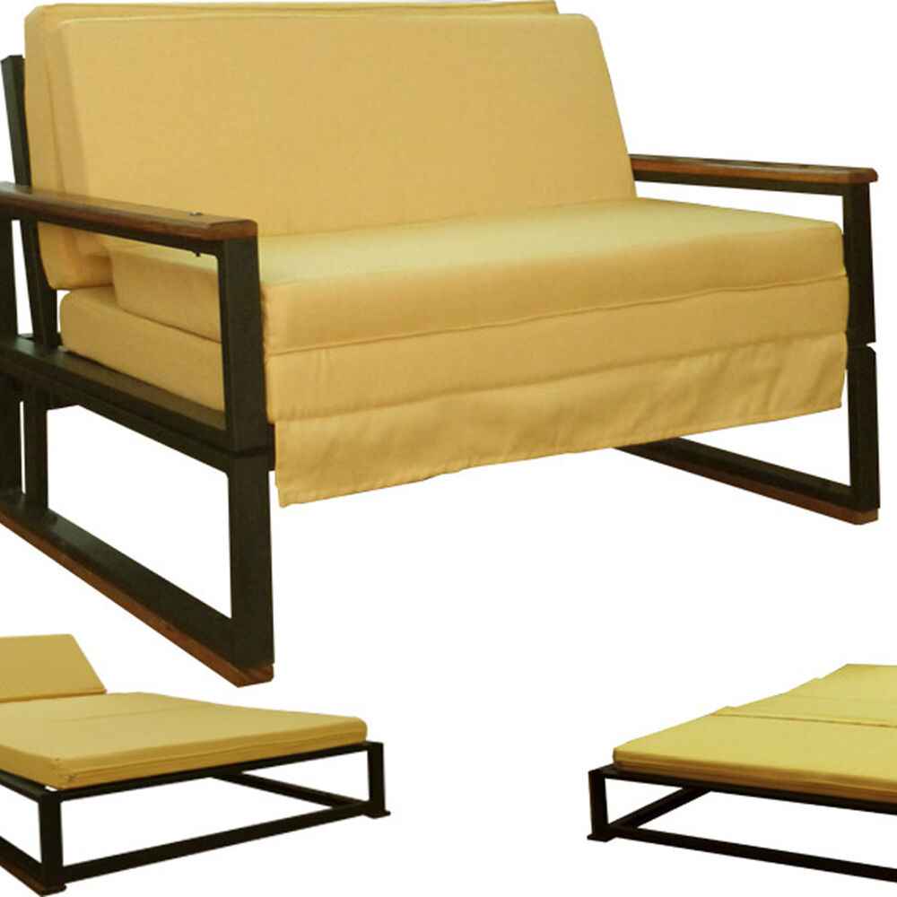 Futon Folk 1.5 Plaza " Mostaza " image number 1.0