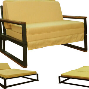 Futon Folk 1.5 Plaza " Mostaza "