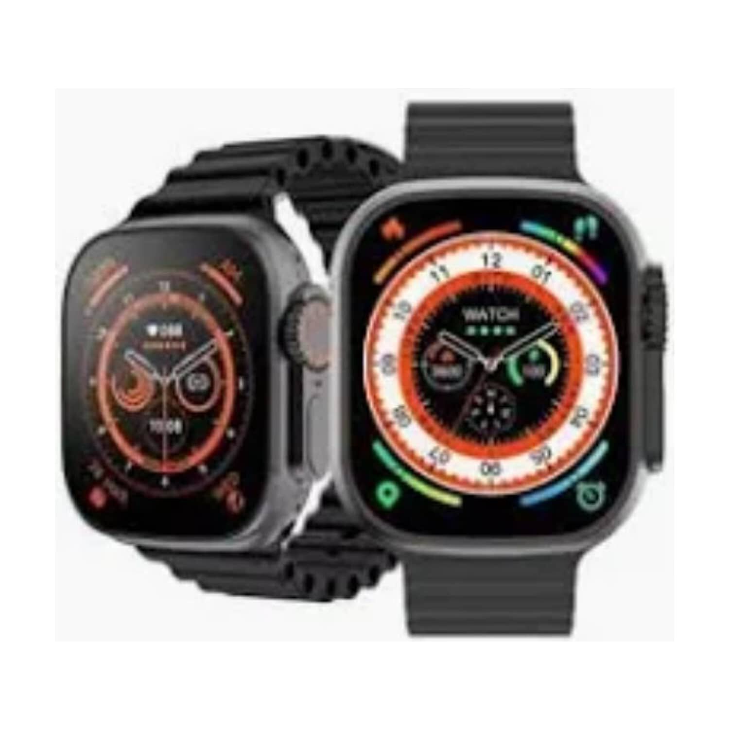Smartwatch Reloj Inteligente X8 Ultra + Audifonos Y Power Band Naranja image number 2.0