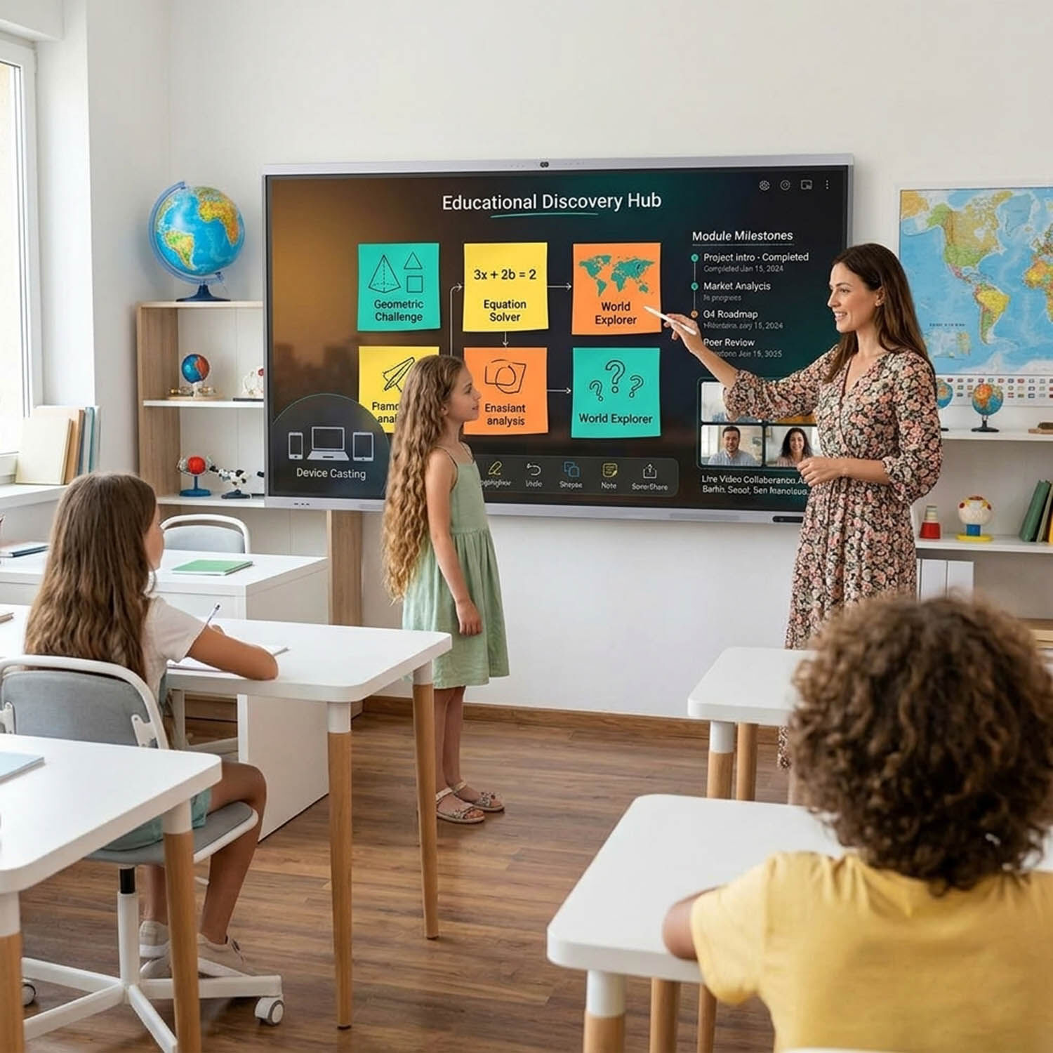 Pantalla Interactiva T&aacute;ctil Aiwa 86'' Uhd 4k Android Aw-ik86 image number 4.0
