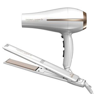 Kit Secador Y Plancha Professional 4d Coconut Almond Therapy Gama 230c - 2200w
