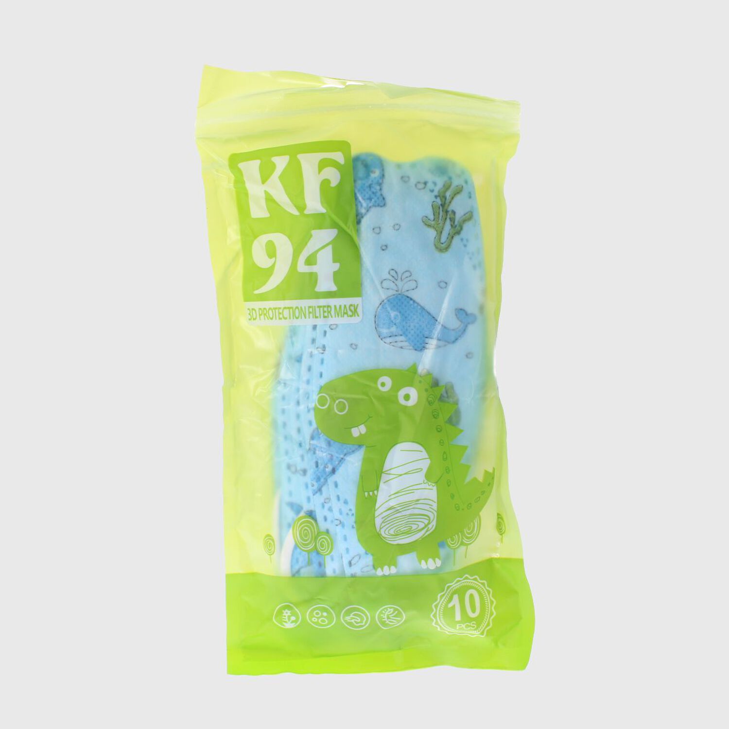 10 Mascarillas Kf94 Ni&ntilde;o Celeste V&iacute;a Franca image number 3.0