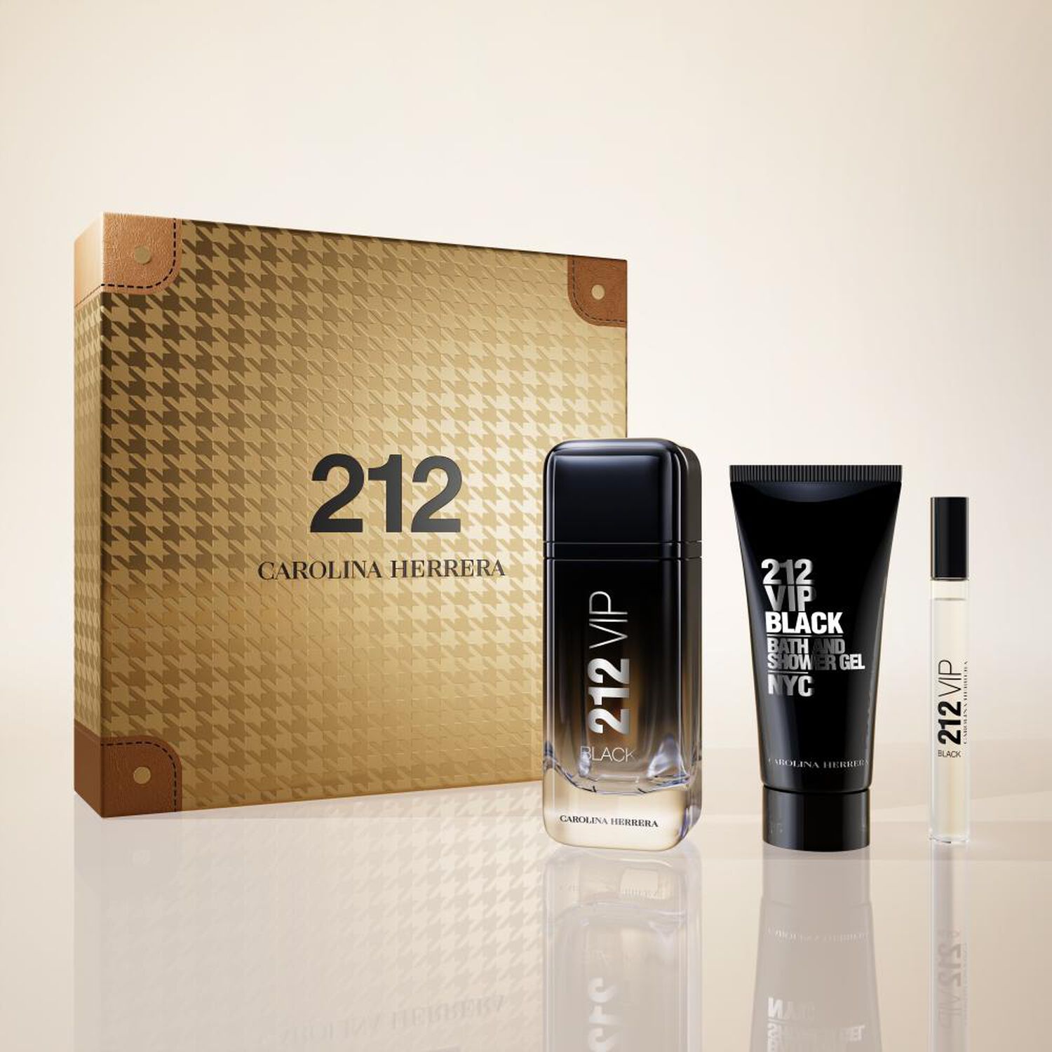 Set De Perfumer&iacute;a Carolina Herrera 212 Vip Black Edt 100 Ml + Shower Gel + Miniatura image number 1.0