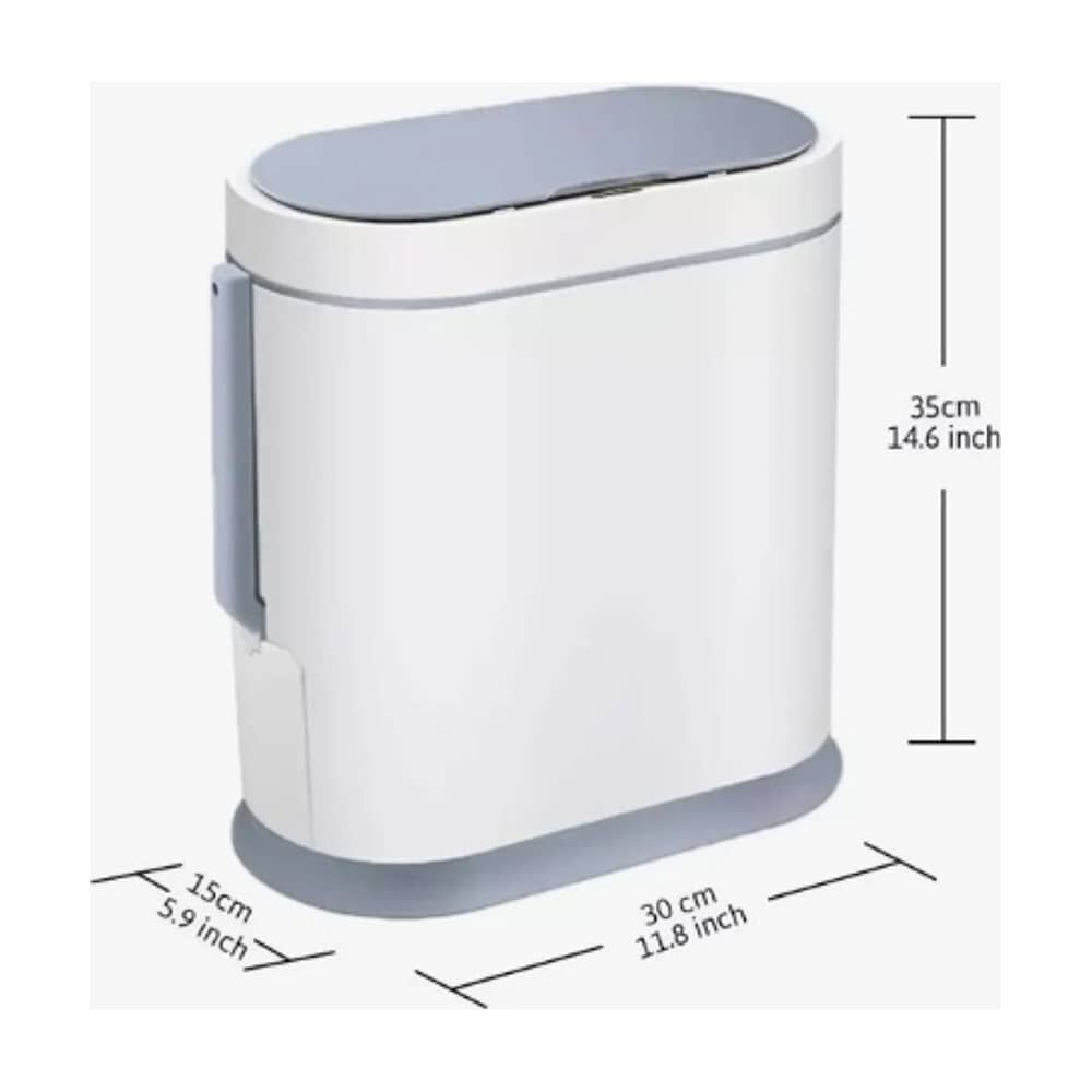 Papelero Basurero Ba&ntilde;o Autom&aacute;tico Sensor Inteligente Cepillo image number 2.0