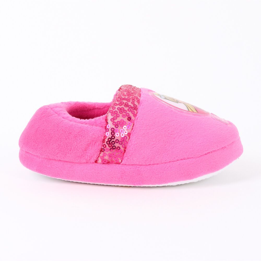 Pantufla Ni&ntilde;a Lentejuelas Logo Rosado Barbie image number 0.0