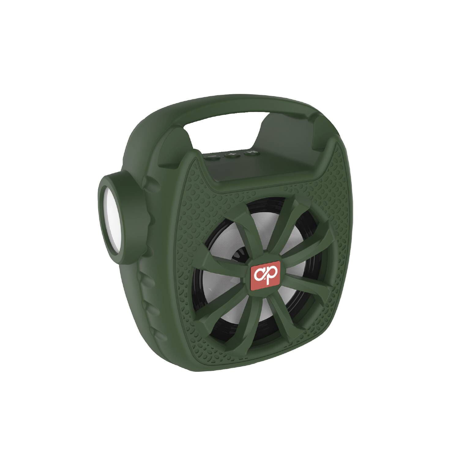 Parlante Bluetooth Con Panel Solar Y Linterna Verde - Ps image number 0.0