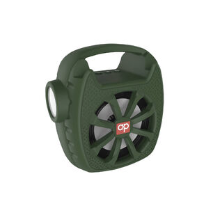 Parlante Bluetooth Con Panel Solar Y Linterna Verde - Ps