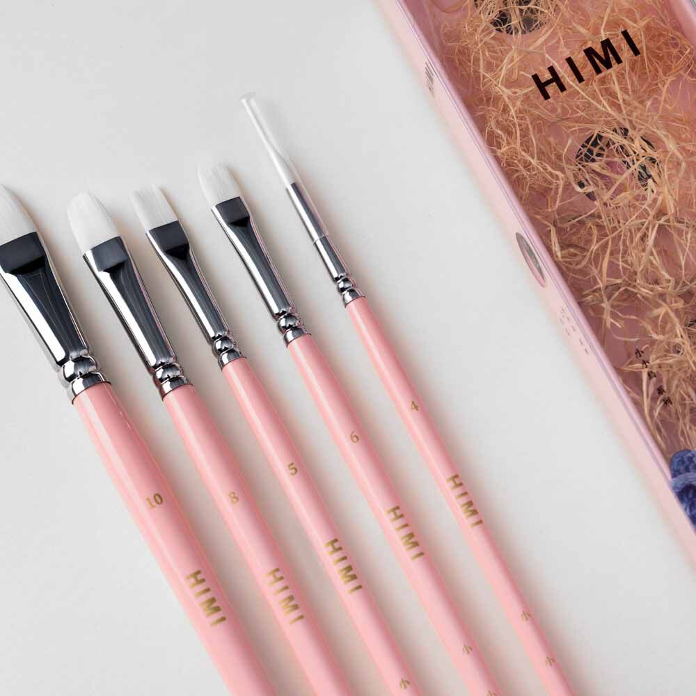 Himi - Miya Little Bird Set De 5 Pinceles Rosado image number 4.0