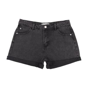 Short Basta Roll Up Tiro Alto Mom Mujer Freedom